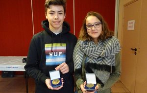 MEDAILLES SPORTIFS  samedi 2 avril 206  OYONNAX