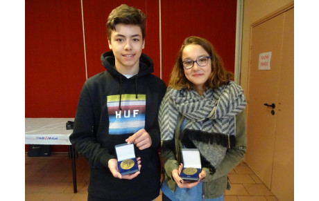 MEDAILLES SPORTIFS  samedi 2 avril 206  OYONNAX