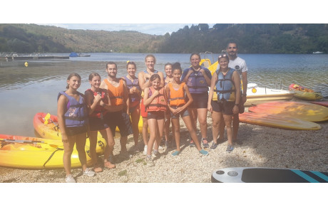 Stage des compétiteurs à l'Ile Chambod